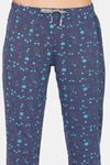 Rosaline Starry Nights Knit Cotton Pyjama Set - Ocean Cavern — thumbnail 6